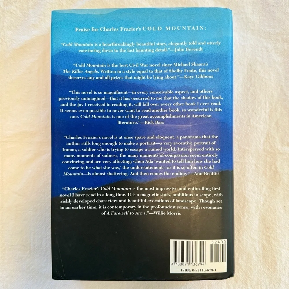 Cold Mountain by Charles Frazier Hardback Book